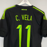 Shop 2015/16 MEXICO C.VELA #11 AWAY SHIRT (L) ADIDAS, classic football shirts, vintage football shirts & retro soccer jerseys at Cult Kits