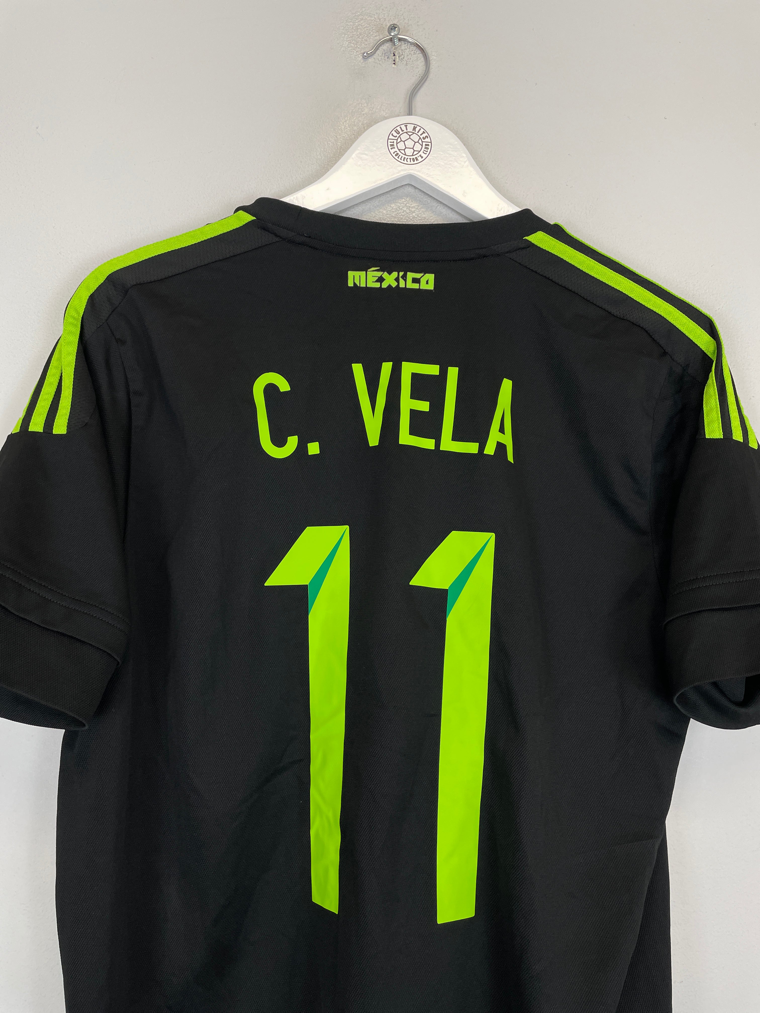Shop 2015/16 MEXICO C.VELA #11 AWAY SHIRT (L) ADIDAS, classic football shirts, vintage football shirts & retro soccer jerseys at Cult Kits