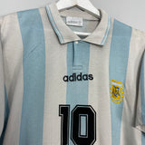 1994/96 ARGENTINA MARADONA #10 HOME SHIRT (M) ADIDAS