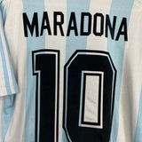 1994/96 ARGENTINA MARADONA #10 HOME SHIRT (M) ADIDAS