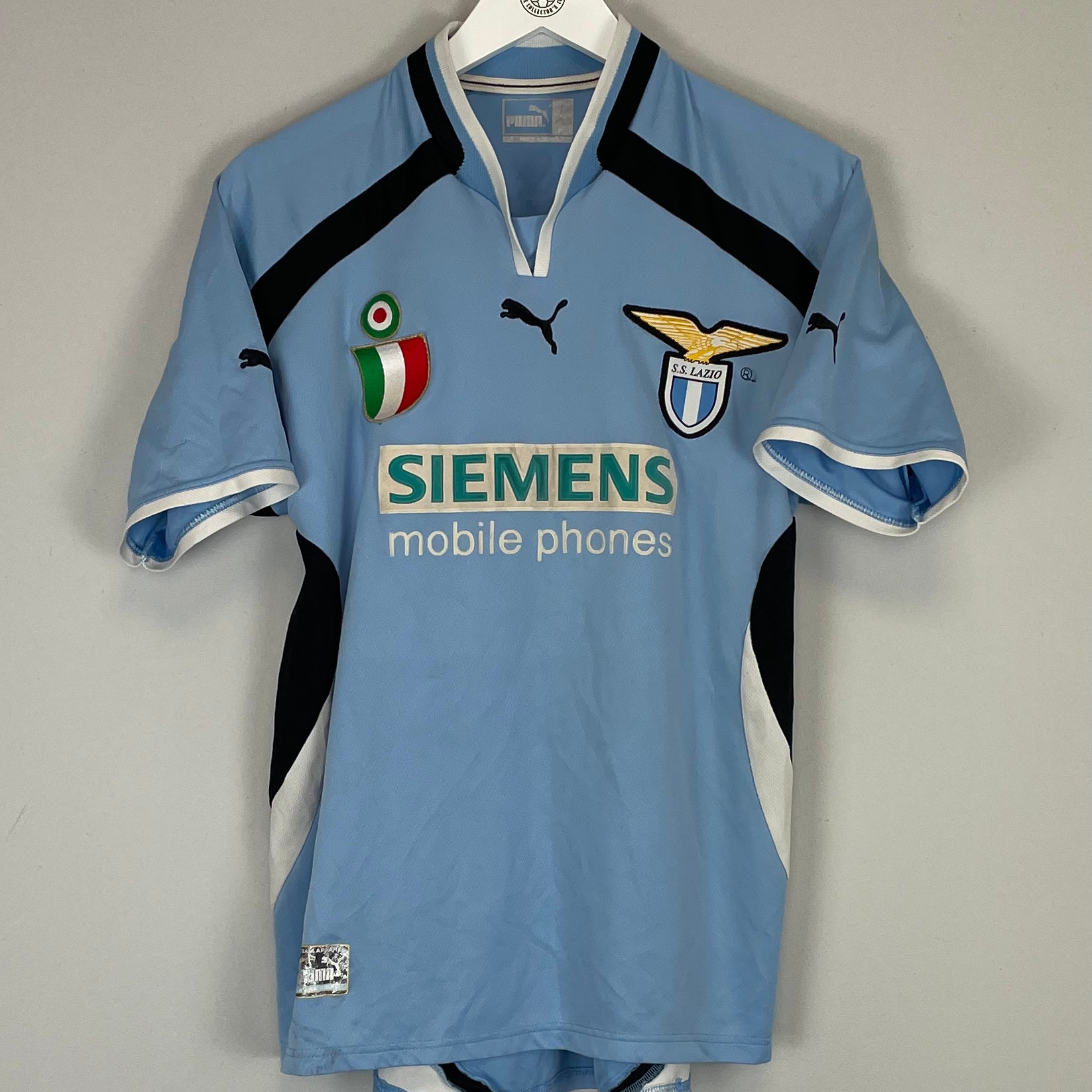 Shop 2000/01 LAZIO THOMAS #16 HOME SHIRT (M) PUMA, classic football shirts, vintage football shirts & retro soccer jerseys at Cult Kits