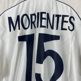 1998/00 REAL MADRID MORIENTES #15 HOME SHIRT (L) ADIDAS