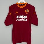 Shop 2000/01 ROMA BATISTUTA #18 HOME SHIRT (XXL) KAPPA, classic football shirts, vintage football shirts & retro soccer jerseys at Cult Kits
