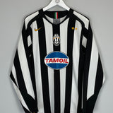 Shop 2005/06 JUVENTUS CANNAVARO #28 L/S HOME SHIRT (M) NIKE, classic football shirts, vintage football shirts & retro soccer jerseys at Cult Kits