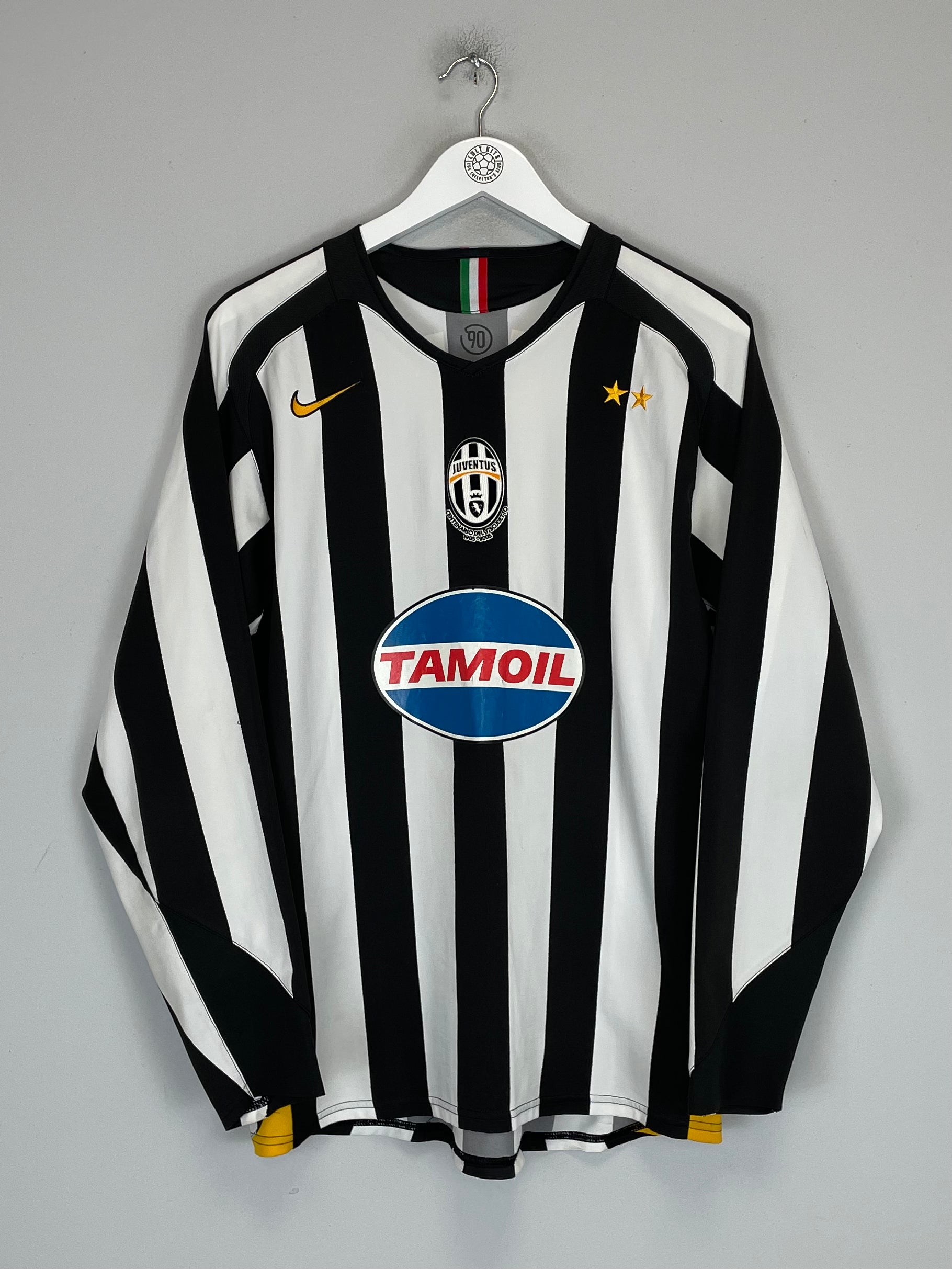 Shop 2005/06 JUVENTUS CANNAVARO #28 L/S HOME SHIRT (M) NIKE, classic football shirts, vintage football shirts & retro soccer jerseys at Cult Kits