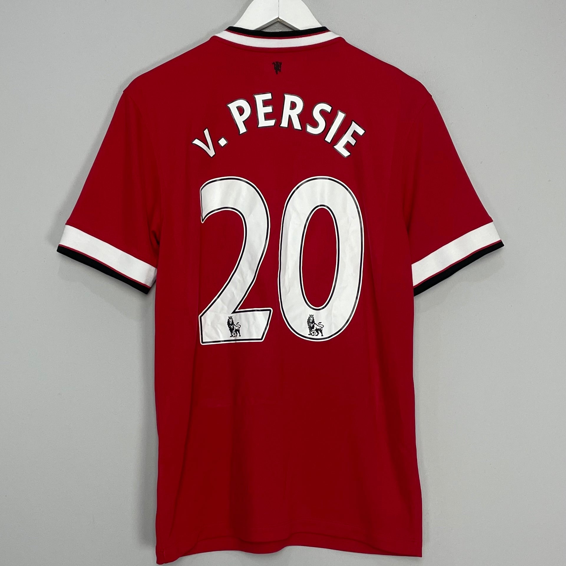 Shop 2014/15 MANCHESTER UNITED V.PERSIE #20 HOME SHIRT (M) NIKE, classic football shirts, vintage football shirts & retro soccer jerseys at Cult Kits