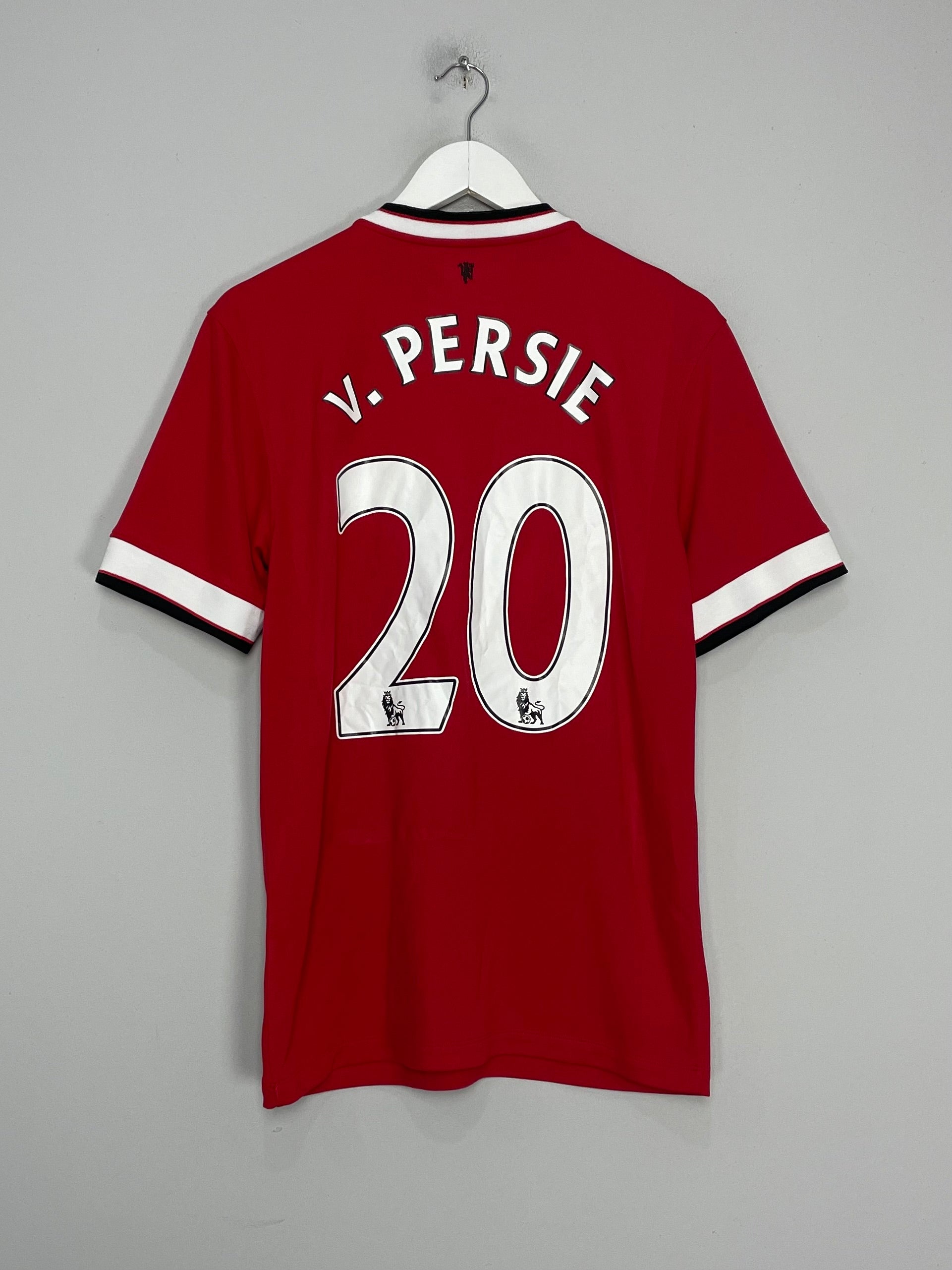 Shop 2014/15 MANCHESTER UNITED V.PERSIE #20 HOME SHIRT (M) NIKE, classic football shirts, vintage football shirts & retro soccer jerseys at Cult Kits