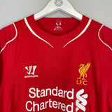 2014/15 LIVERPOOL GERRARD #8 L/S HOME SHIRT (L) NEW BALANCE