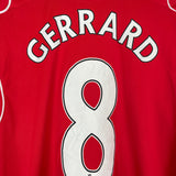 2014/15 LIVERPOOL GERRARD #8 L/S HOME SHIRT (L) NEW BALANCE