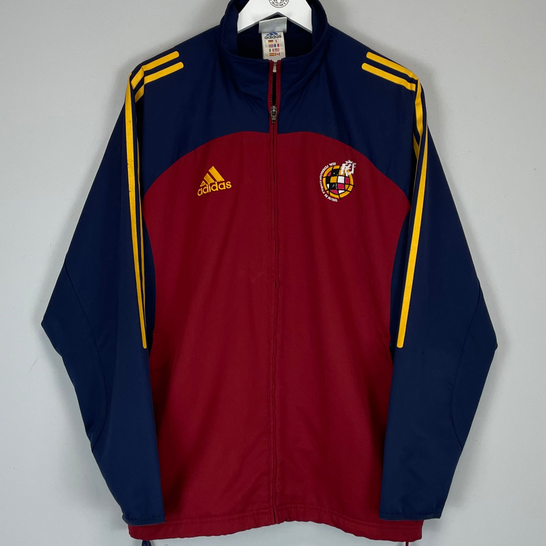 Shop 2000/02 SPAIN TRACK JACKET (M) ADIDAS, classic football shirts, vintage football shirts & retro soccer jerseys at Cult Kits