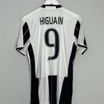 2016/17 JUVENTUS HIGUAIN #9 HOME SHIRT (M) ADIDAS