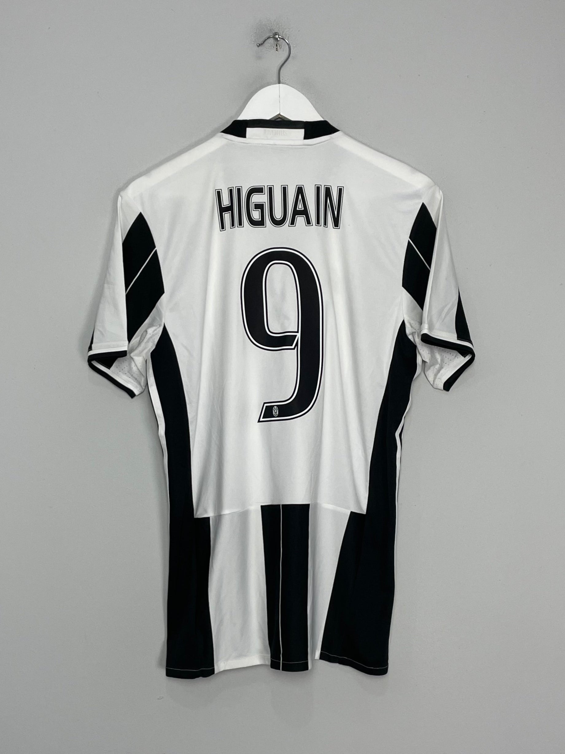 2016/17 JUVENTUS HIGUAIN #9 HOME SHIRT (M) ADIDAS