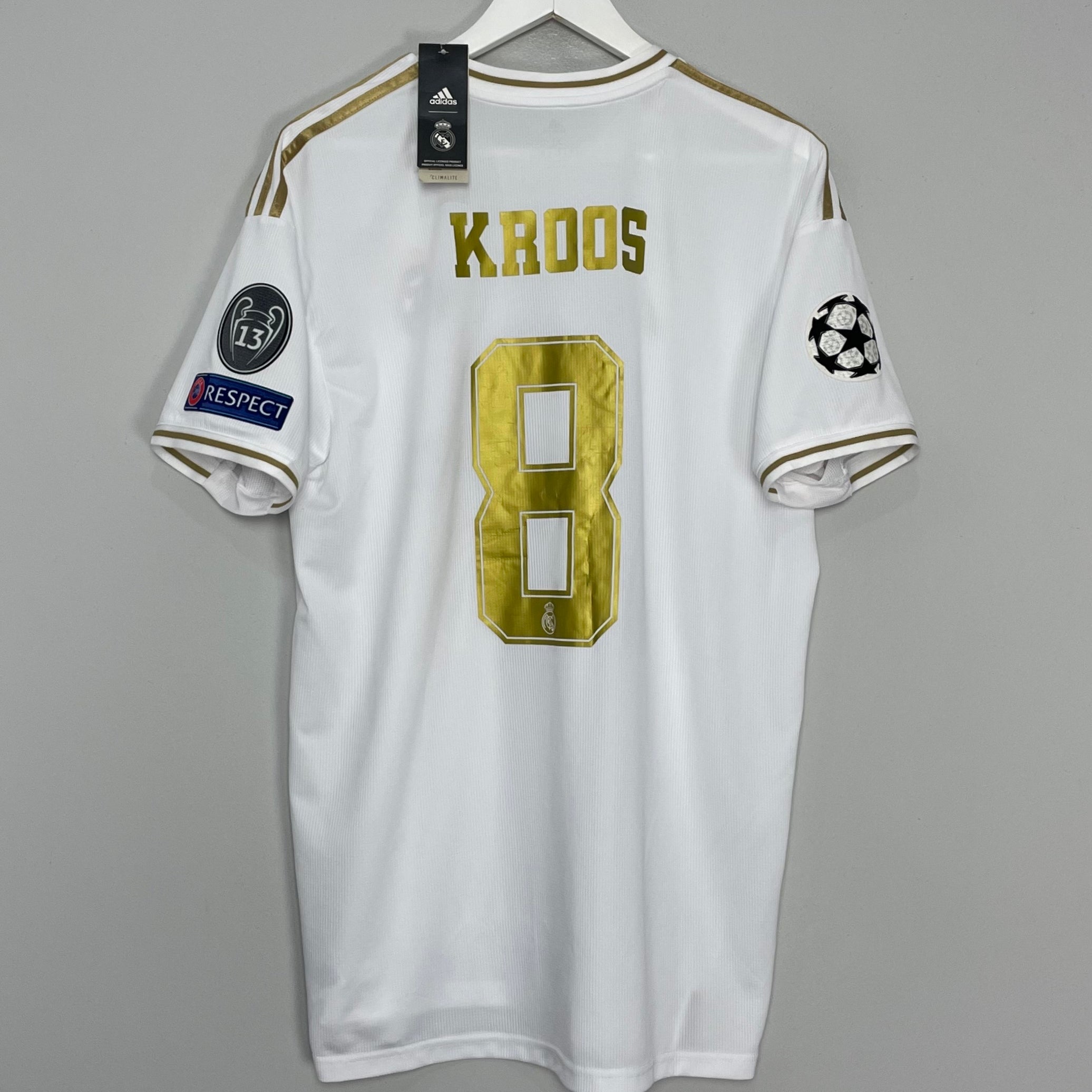 Shop 2019/20 REAL MADRID KROOS #8 C/L *BNWT* HOME SHIRT (XL) ADIDAS, classic football shirts, vintage football shirts & retro soccer jerseys at Cult Kits