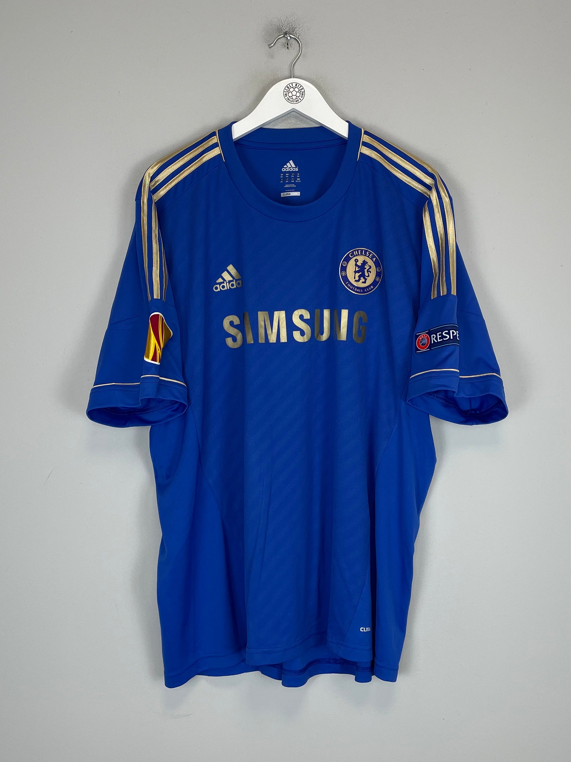 Shop 2012/13 CHELSEA HAZARD #17 E/L HOME SHIRT (XXL) ADIDAS, classic football shirts, vintage football shirts & retro soccer jerseys at Cult Kits