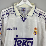 1996/97 REAL MADRID SUKER #9 HOME SHIRT (L) KELME