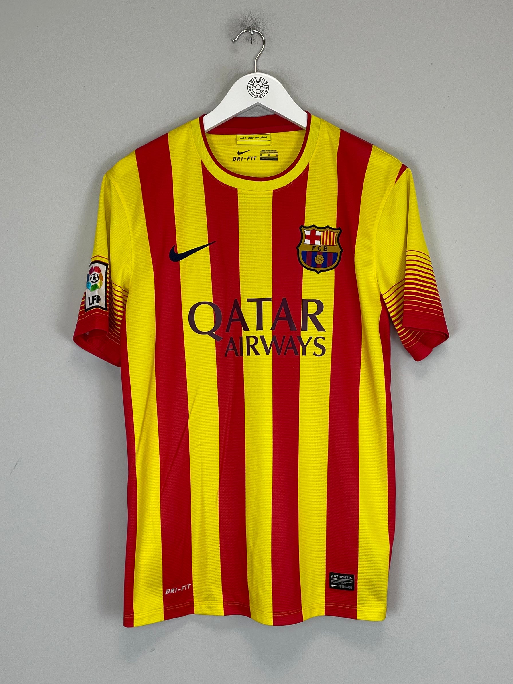Shop 2013/15 BARCELONA NEYMAR JR #11 AWAY SHIRT (M) NIKE, classic football shirts, vintage football shirts & retro soccer jerseys at Cult Kits