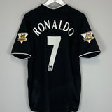 Shop 2003/05 MANCHESTER UNITED RONALDO #7 AWAY SHIRT (M) NIKE, classic football shirts, vintage football shirts & retro soccer jerseys at Cult Kits