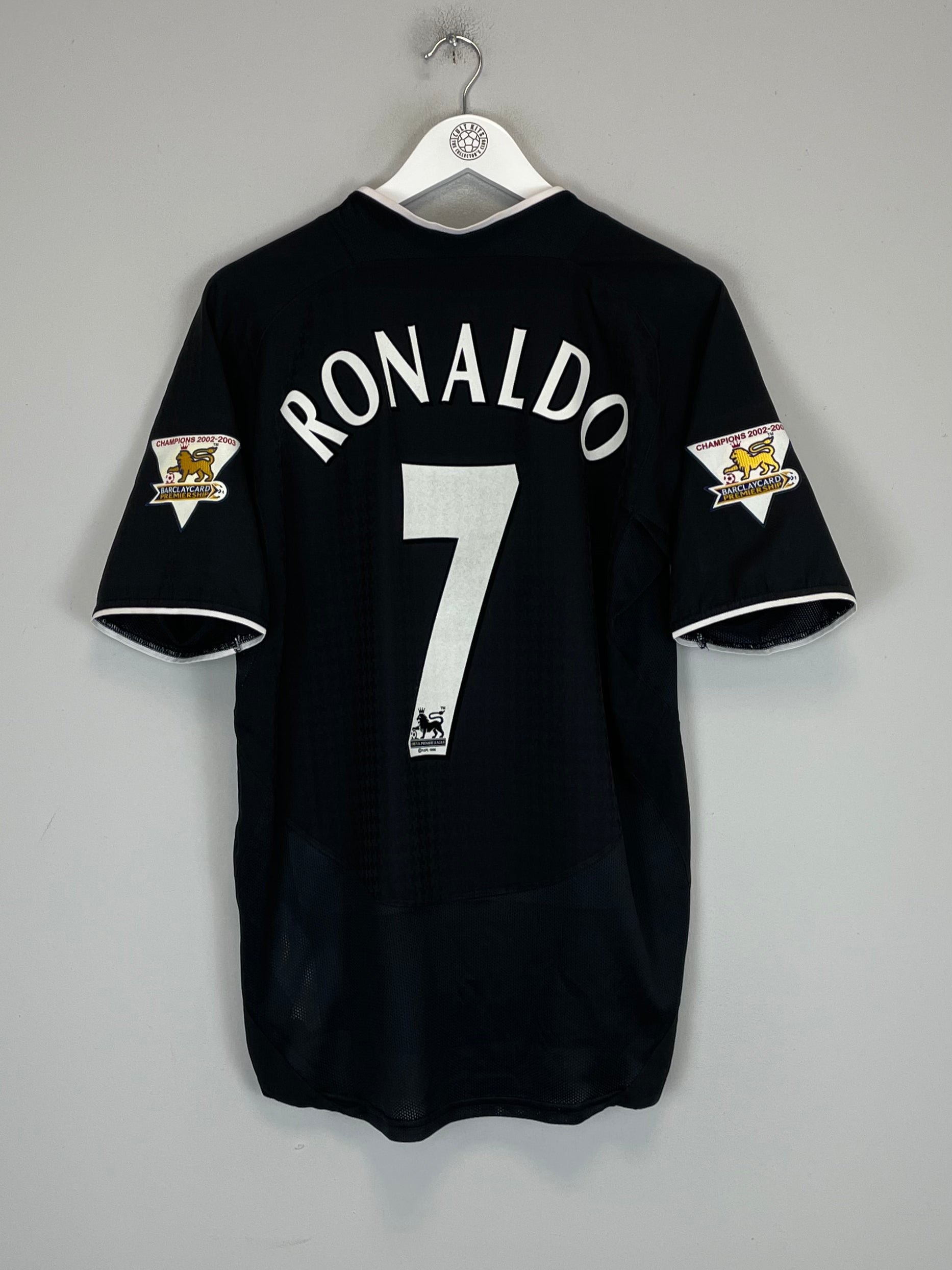 Shop 2003/05 MANCHESTER UNITED RONALDO #7 AWAY SHIRT (M) NIKE, classic football shirts, vintage football shirts & retro soccer jerseys at Cult Kits