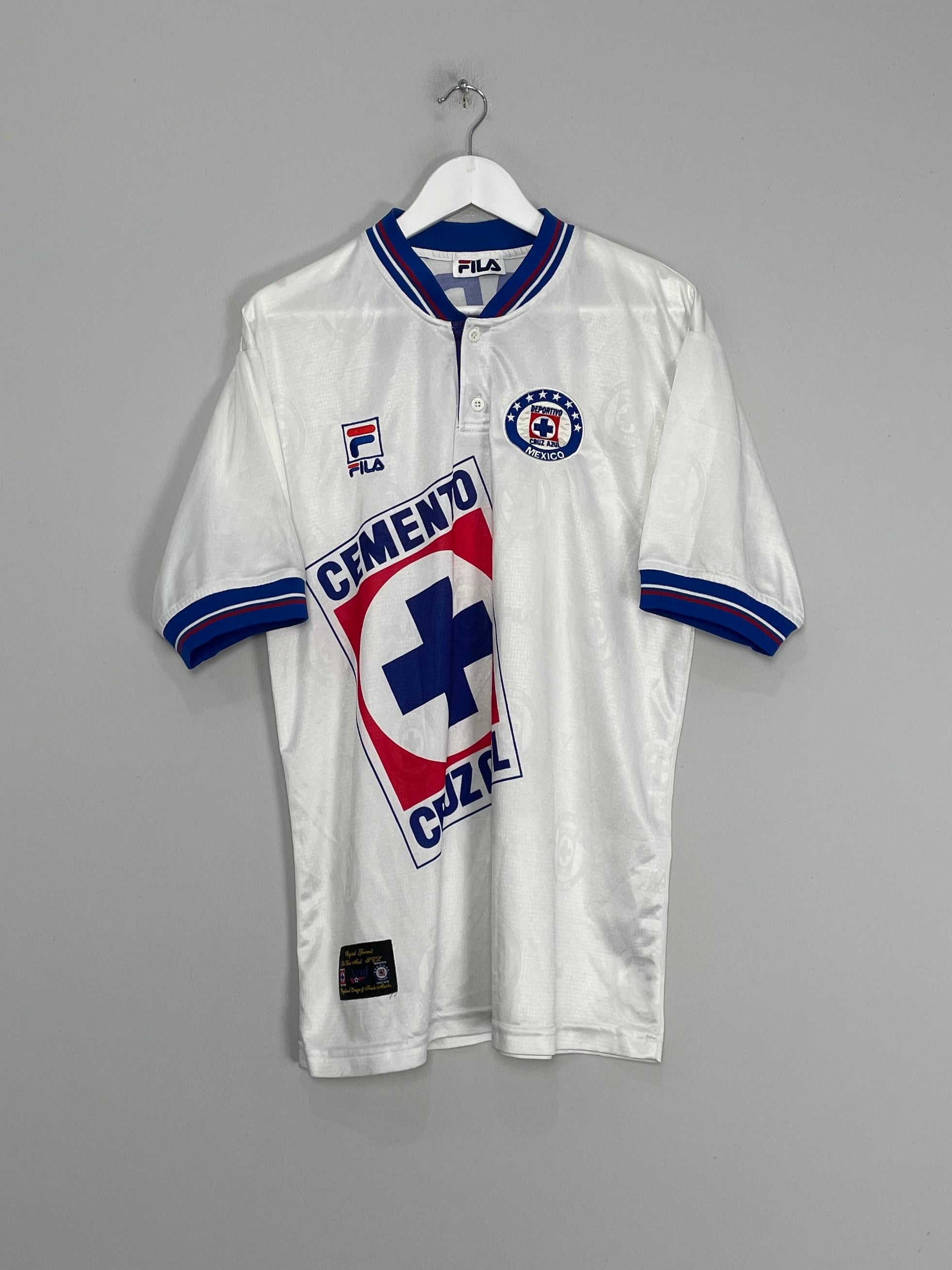 Shop 1999/00 CRUZ AZUL AWAY SHIRT (L) FILA, classic football shirts, vintage football shirts & retro soccer jerseys at Cult Kits