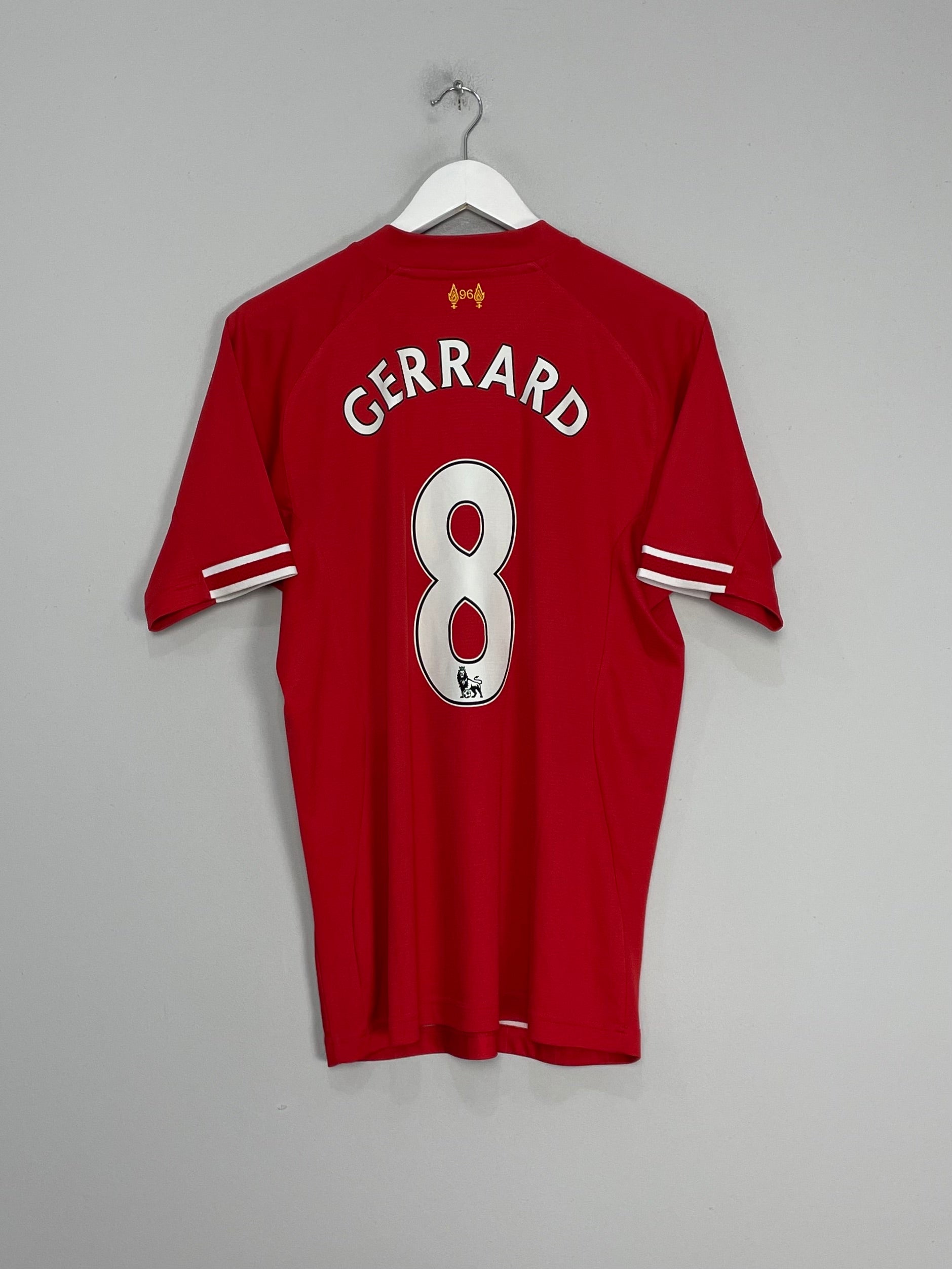 2013/14 LIVERPOOL GERRARD #8 HOME SHIRT (M) WARRIOR