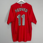 Shop 2005/06 JUVENTUS NEDVED #11 AWAY SHIRT (XL) NIKE, classic football shirts, vintage football shirts & retro soccer jerseys at Cult Kits