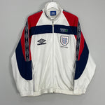 Shop 1998/99 ENGLAND TRACK JACKET (M) UMBRO, classic football shirts, vintage football shirts & retro soccer jerseys at Cult Kits