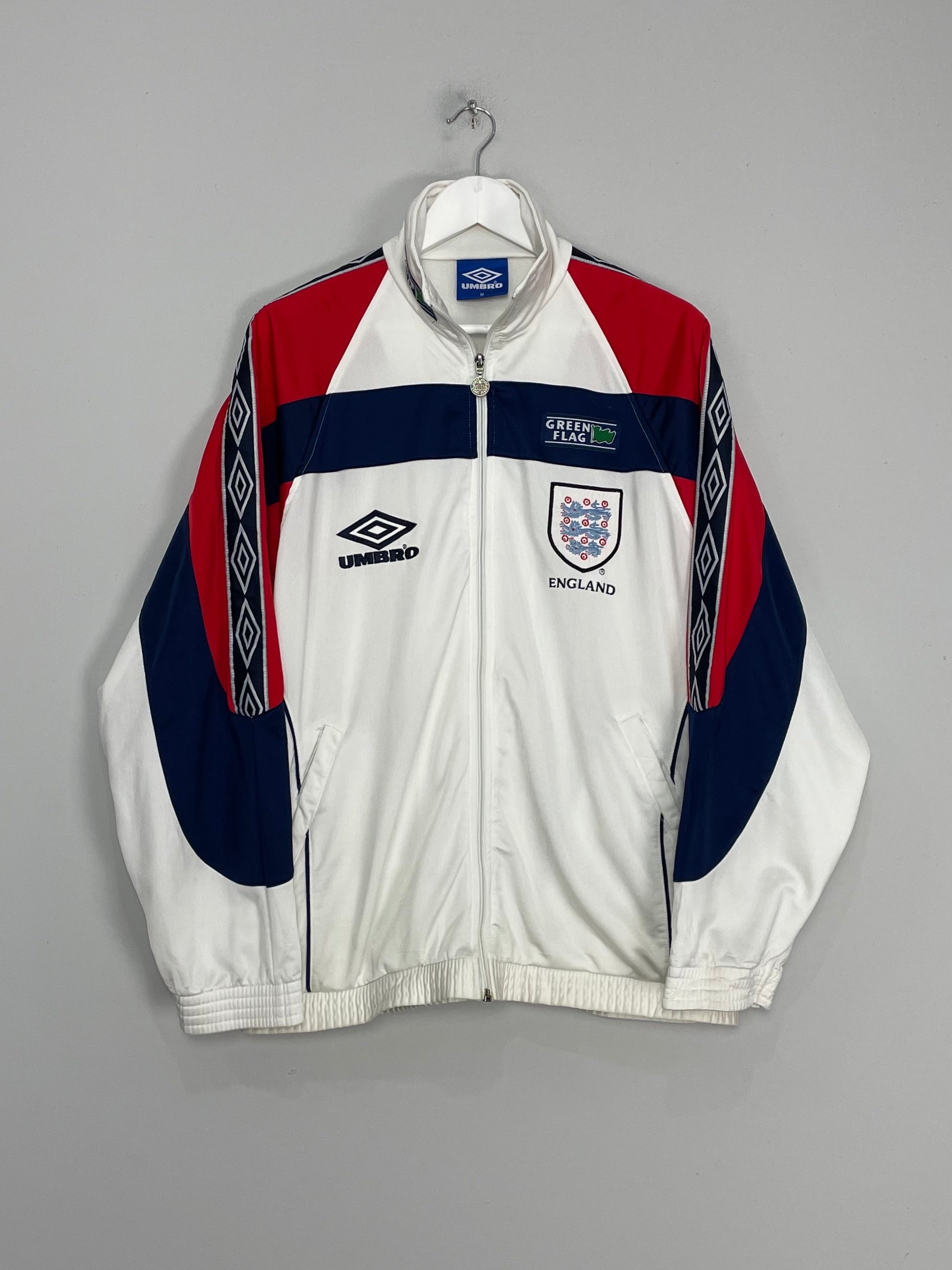 Shop 1998/99 ENGLAND TRACK JACKET (M) UMBRO, classic football shirts, vintage football shirts & retro soccer jerseys at Cult Kits