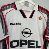 Shop 1997/98 AC MILAN AWAY SHIRT (L) LOTTO, classic football shirts, vintage football shirts & retro soccer jerseys at Cult Kits