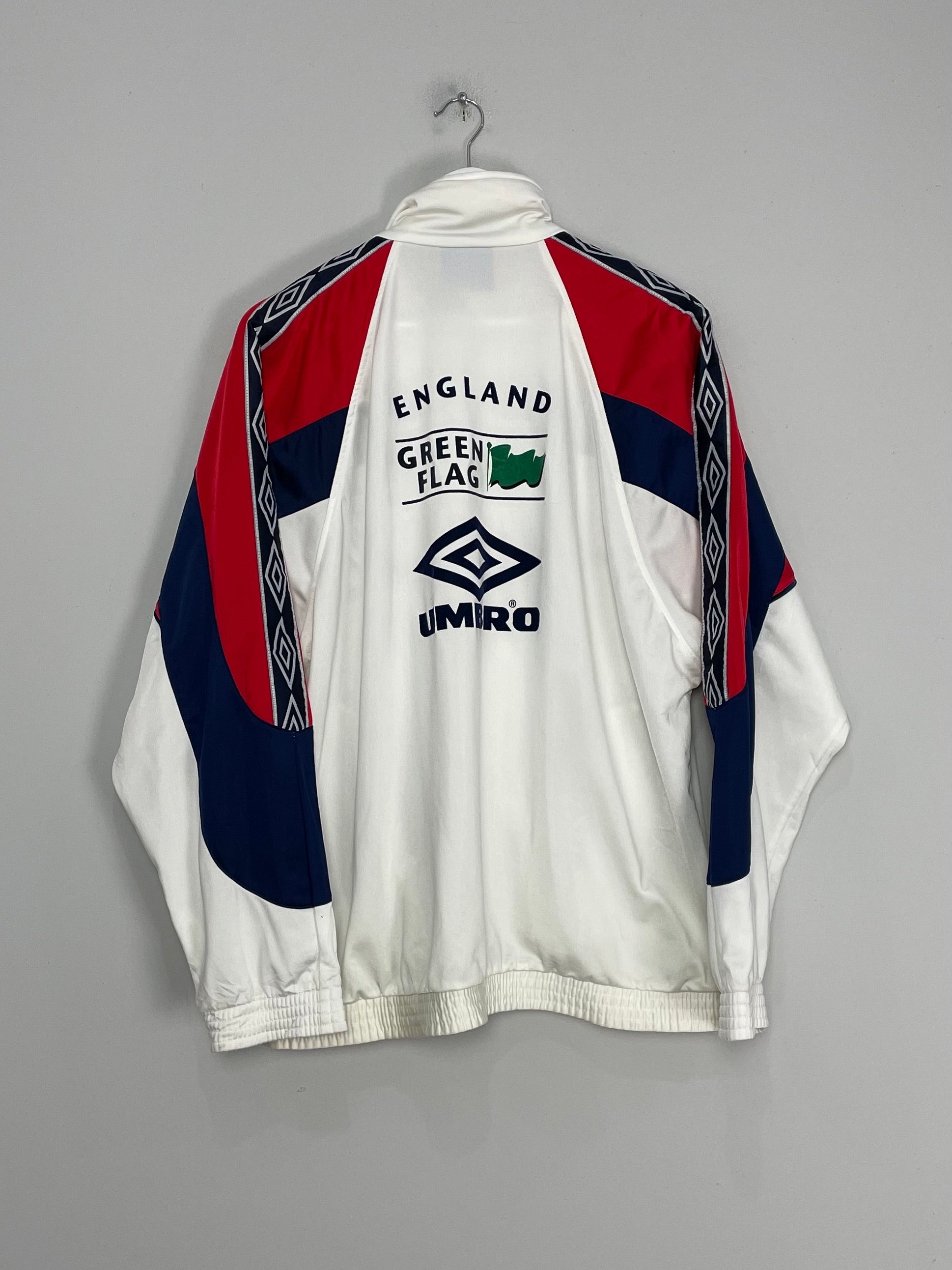 Shop 1998/99 ENGLAND TRACK JACKET (M) UMBRO, classic football shirts, vintage football shirts & retro soccer jerseys at Cult Kits