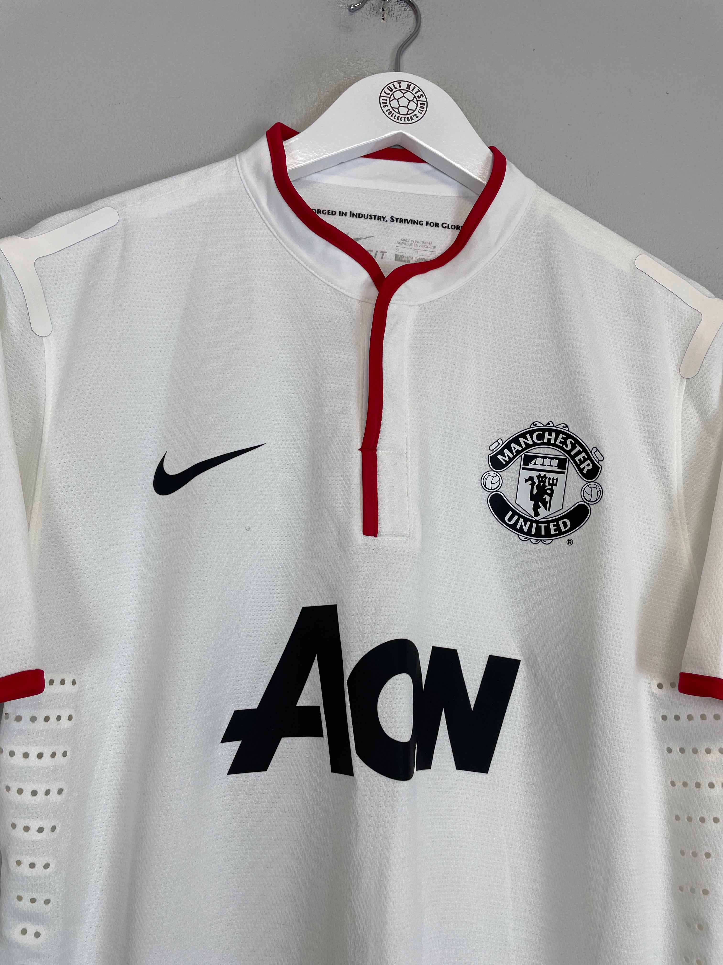 Shop 2012/13 MANCHESTER UNITED *PLAYER ISSUE* AWAY SHIRT (XL) NIKE, classic football shirts, vintage football shirts & retro soccer jerseys at Cult Kits