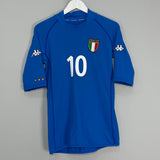 Shop 2002 ITALY TOTTI #10 HOME SHIRT (M) KAPPA, classic football shirts, vintage football shirts & retro soccer jerseys at Cult Kits