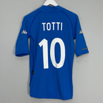 Shop 2002 ITALY TOTTI #10 HOME SHIRT (M) KAPPA, classic football shirts, vintage football shirts & retro soccer jerseys at Cult Kits