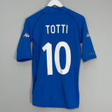 Shop 2002 ITALY TOTTI #10 HOME SHIRT (M) KAPPA, classic football shirts, vintage football shirts & retro soccer jerseys at Cult Kits