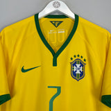 2014/15 BRAZIL HULK #7 HOME SHIRT (L) NIKE