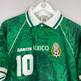 1999/00 MEXICO C.BLANCO #10 *BNWT* HOME SHIRT (M) GARCIS