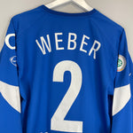 Shop 2004/05 HOFFENHEIM WEBER #2 L/S *MATCH ISSUE* HOME SHIRT (M) NIKE, classic football shirts, vintage football shirts & retro soccer jerseys at Cult Kits