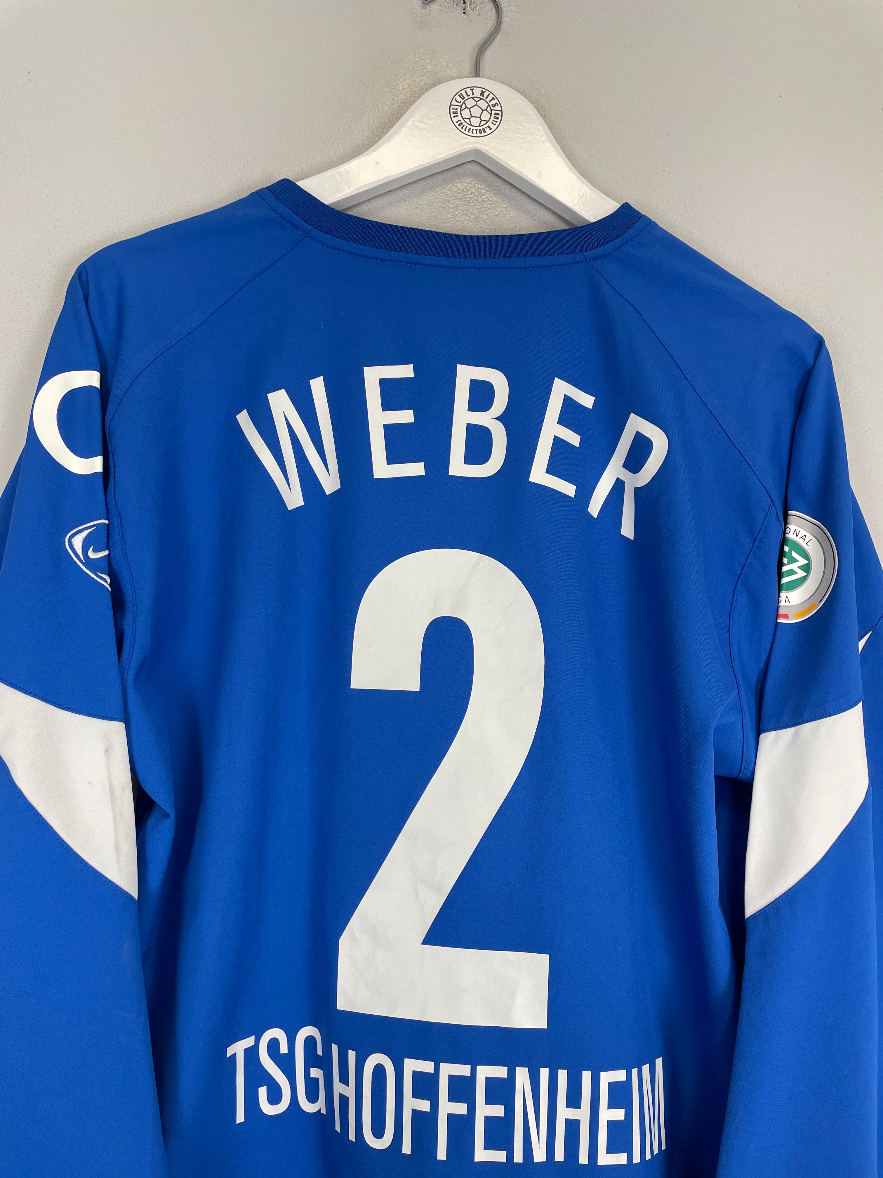 Shop 2004/05 HOFFENHEIM WEBER #2 L/S *MATCH ISSUE* HOME SHIRT (M) NIKE, classic football shirts, vintage football shirts & retro soccer jerseys at Cult Kits