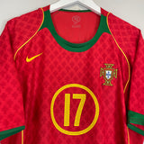 Shop 2004/06 PORTUGAL C.RONALDO #17 HOME SHIRT (XL) NIKE, classic football shirts, vintage football shirts & retro soccer jerseys at Cult Kits