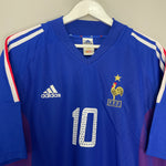 Shop 2002/04 FRANCE ZIDANE #10 HOME SHIRT (XL) ADIDAS, classic football shirts, vintage football shirts & retro soccer jerseys at Cult Kits