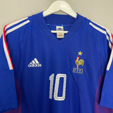 Shop 2002/04 FRANCE ZIDANE #10 HOME SHIRT (XL) ADIDAS, classic football shirts, vintage football shirts & retro soccer jerseys at Cult Kits