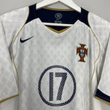 Shop 2004/06 PORTUGAL C.RONALDO #17 AWAY SHIRT (M) NIKE, classic football shirts, vintage football shirts & retro soccer jerseys at Cult Kits
