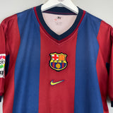 Shop 1998/00 BARCELONA LUIS ENRIQUE #21 HOME SHIRT (S) NIKE, classic football shirts, vintage football shirts & retro soccer jerseys at Cult Kits