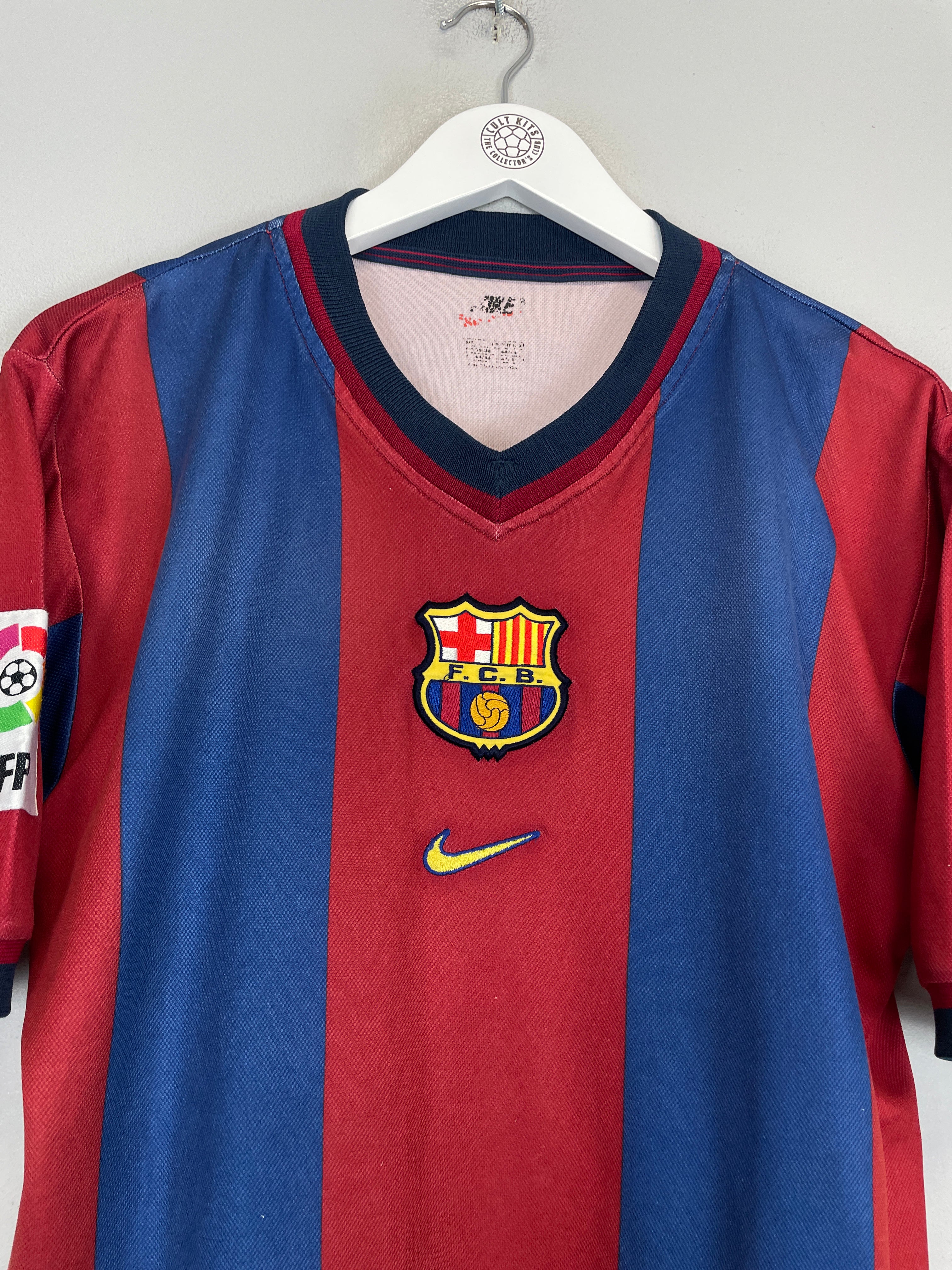 Shop 1998/00 BARCELONA LUIS ENRIQUE #21 HOME SHIRT (S) NIKE, classic football shirts, vintage football shirts & retro soccer jerseys at Cult Kits