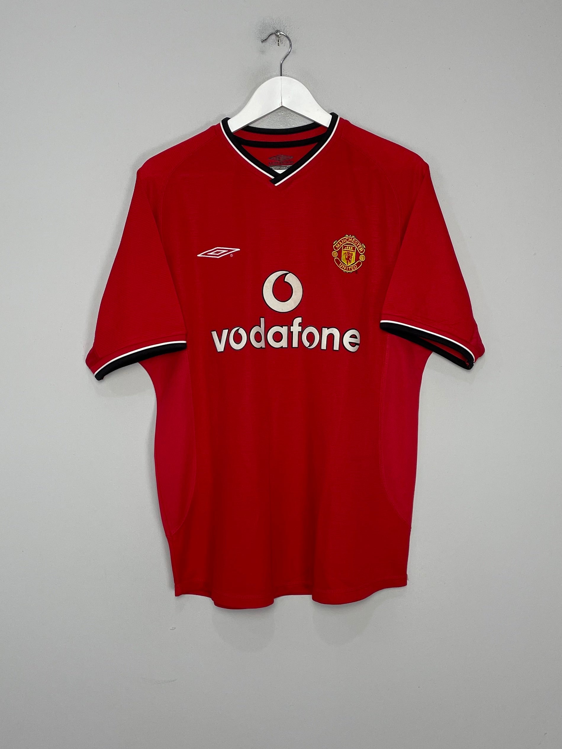 Shop 2000/02 MANCHESTER UNITED V.NISTELROOY #10 HOME SHIRT (M) UMBRO, classic football shirts, vintage football shirts & retro soccer jerseys at Cult Kits