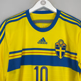 2014/15 SWEDEN IBRAHIMOVIC #10 HOME SHIRT (L) ADIDAS