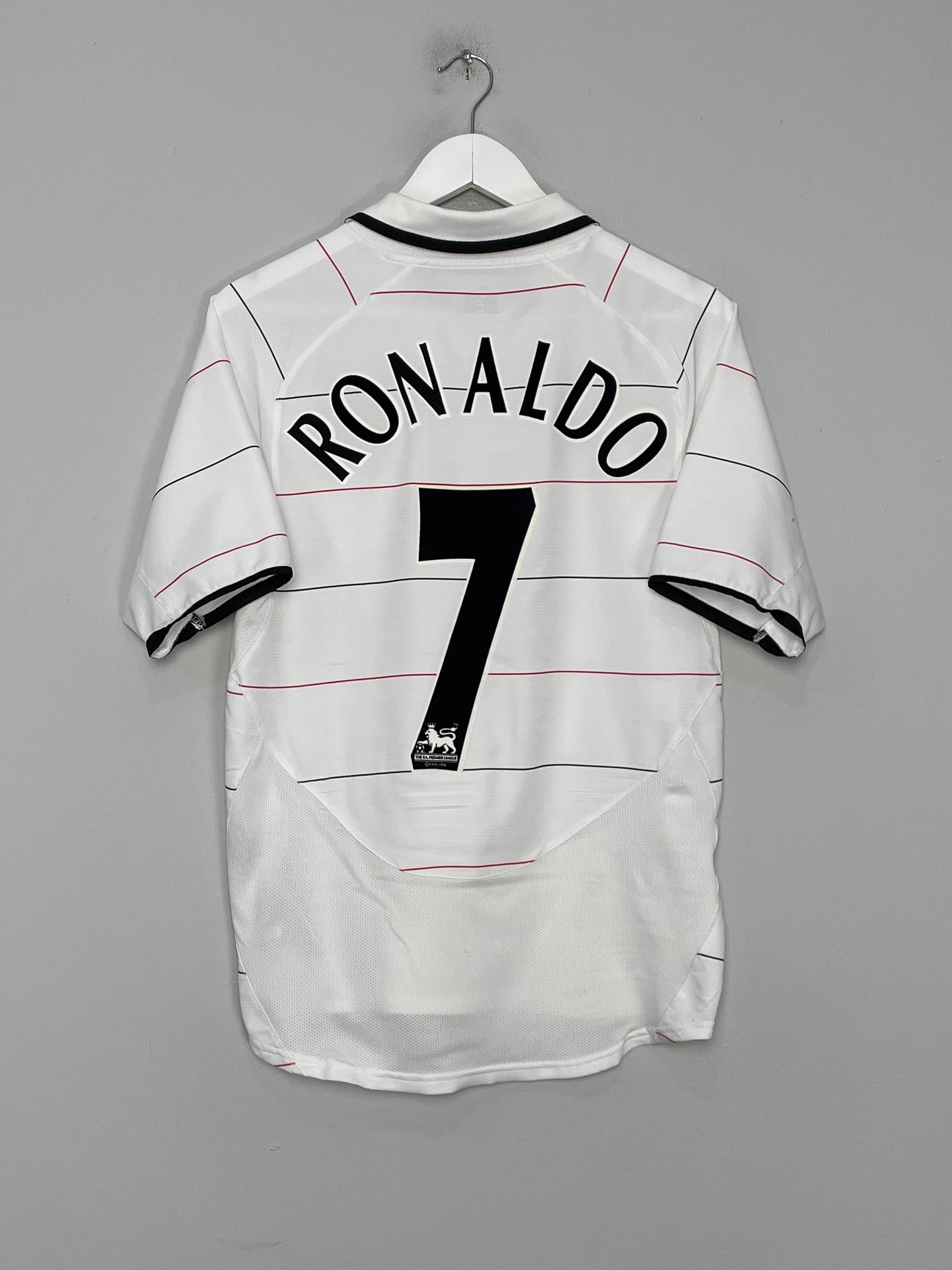 Shop 2003/05 MANCHESTER UNITED RONALDO #7 AWAY SHIRT (S) NIKE, classic football shirts, vintage football shirts & retro soccer jerseys at Cult Kits