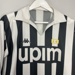 Shop 1989/90 JUVENTUS #11 L/S HOME SHIRT (M) KAPPA, classic football shirts, vintage football shirts & retro soccer jerseys at Cult Kits