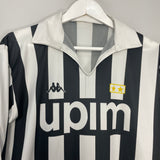 Shop 1989/90 JUVENTUS #11 L/S HOME SHIRT (M) KAPPA, classic football shirts, vintage football shirts & retro soccer jerseys at Cult Kits