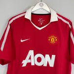 Shop 2010/11 MANCHESTER UNITED BERBATOV #9 HOME SHIRT (L) NIKE, classic football shirts, vintage football shirts & retro soccer jerseys at Cult Kits
