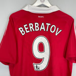 Shop 2010/11 MANCHESTER UNITED BERBATOV #9 HOME SHIRT (L) NIKE, classic football shirts, vintage football shirts & retro soccer jerseys at Cult Kits